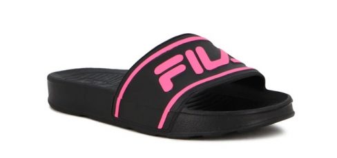 Fila Sleek Slide Blk kopk kopk Negro-rosado